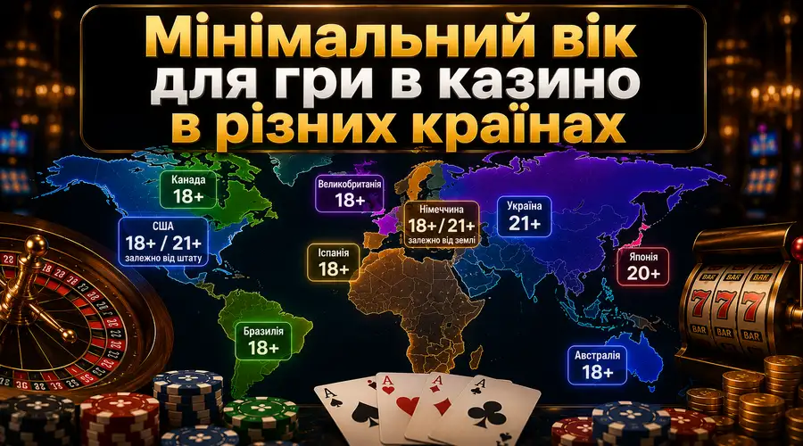 Мінімальний вік для гри в казино в різних країнах